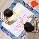 100x80cm DIY Children Aqua Magic Water Drawing Painting Pad Kit Reusable Doodle Mat Set Kid's Educational Toys Gift