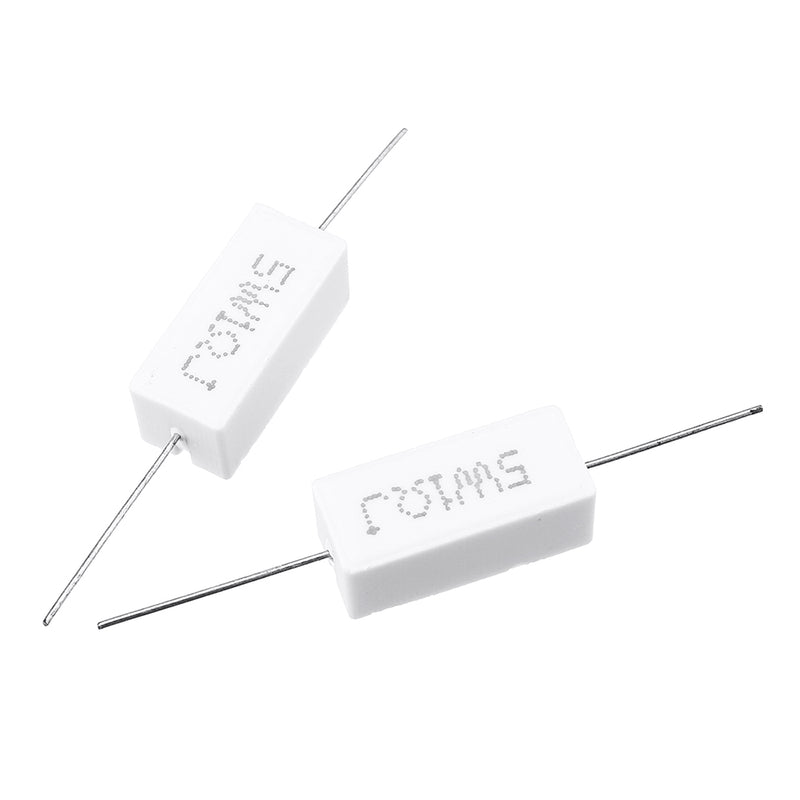 30pcs 5W 1 ohm 1R Ceramic Cement Resistor
