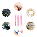 4 Pros Multifunctional Tweezers Makeup False Fake Eyelashes Extension Cosmetic Tools