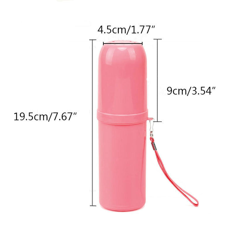 Honana Portable Travel Case Toothpaste Box Cartoon Fruits Toothbrush Storage Cup Baskets Holder