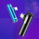 USAMS 2 in 1 Type C 3.5mm Jack Audio Aux Charging adapter For Oneplus 6T Xiaomi Mi8 Pocophone F1 S9