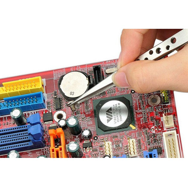 JAKEMY JM-T6-11 Anti-static Anti-magnetic Long Pointed Forcep Tweezer Maintenance Tool Kit Handmade