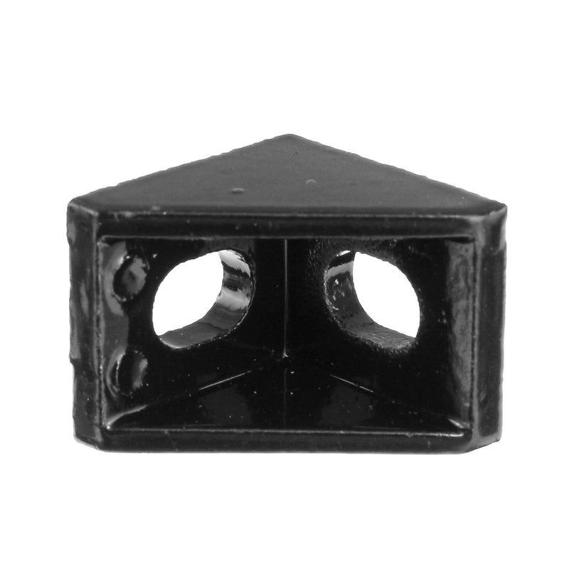 Suleve AJ20 10Pcs 2020 Black Aluminium Angle Corner Joint 2020 Series Aluminum Extrusion 20x20mm Right Angle Bracket Furniture Fittings