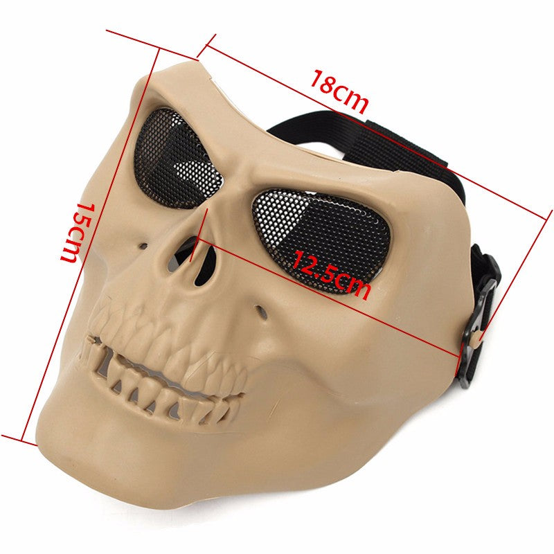 Tactical Skull Skeleton Full Face Security Mask War Game Hunting Costume Party
