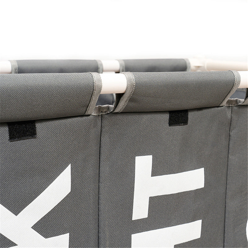 Rolling Laundry Basket Organizer 3 Grid Large Laundry Hamper Bin Waterproof Laundry Bags For Dirty Clothes Storage Box Baskets with Wheels