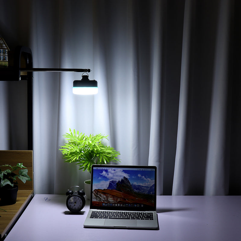 LUSTREON 36W 60 LED USB Rechargeable Camping Light Bulb Portable Magnet Emergency Lamp for Outdoor