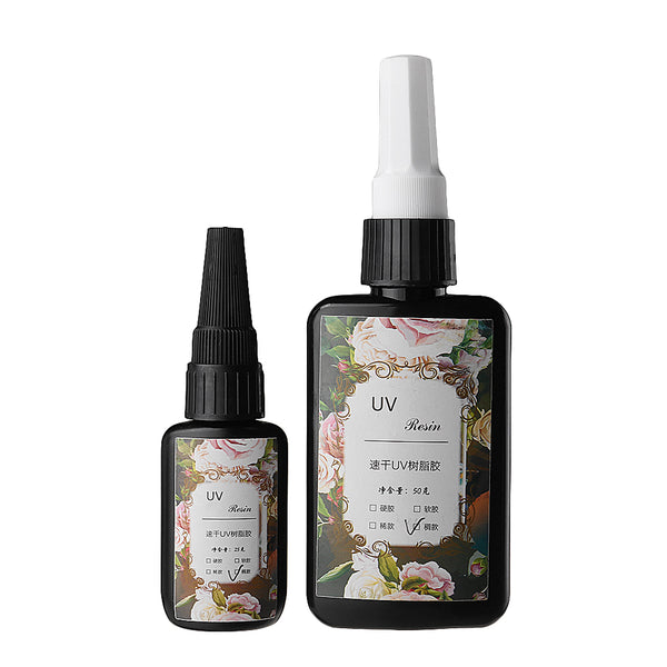 25g/50g Thick Hard Type UV Resin Glue Crystal Clear Ultraviolet Curing Activated DIY Jewelry Making