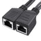 6pcs  POE Adapter Cable Tape Screened POE Switch Cable POE Splitter Injector Power Supply 12V Synthesizer Separator Combiner
