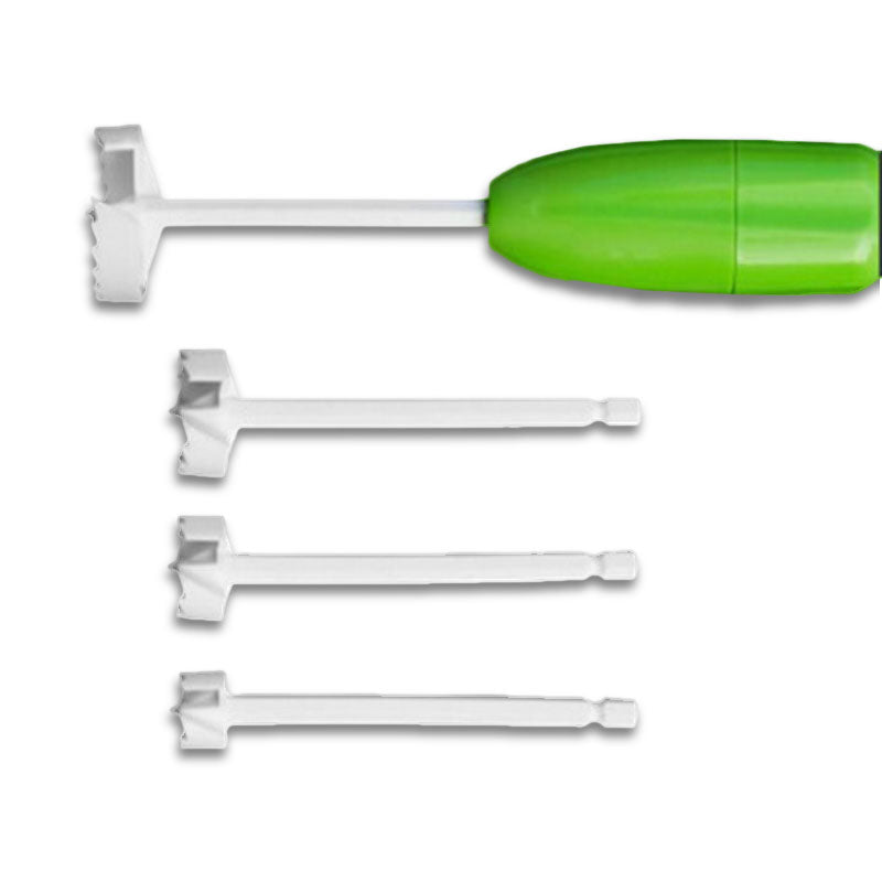 4pcs Replaceable Head Vegetable Spiral Cutter Vegetable Cutter Drill Spiralizer Digging Core Device