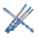 Drillpro 7Pcs Multi Purpose Carbide Tip Drill Bits Set 4-12mm Multi Construction Hole Saw Cutter for Concrete Masonry Ceramics Tiles Wood Plastic Metal Sheets and Aluminum