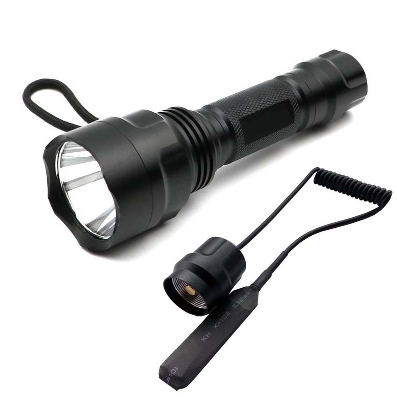 XANES C8 Q5 Red Light/ R5 Green Light Portable Brightness Tactical LED Flashlight