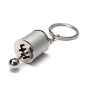 5 Colors Auto Car Tuning Part Chrome Finish Gear Box Shifter Key Chain Fob Ring Turbine Nos Keychain