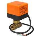 DN15/DN20 220V 4W Electrical Motorized Ball Valve 2 Way 3 Wire Brass Valves