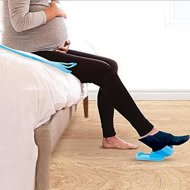 Easy On Off Sock Aid Kit Sock Helper No Bending Stretching for Pregnancy