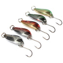 ZANLURE 5PCS 3G 30CM Spinner Spoon Fishing Lure Metal Lures Colorful Hard Baits