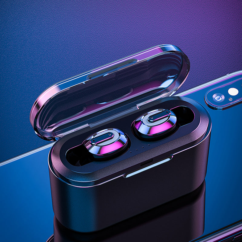 [CVC8.0 Noise Canceling] TWS bluetooth 5.0 Mini Wireless Earphone IPX7 Waterproof Headphones With 3000mAh Charging Box Power Bank