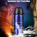 800ml Stainless Steel Double Cover Thermal Insulation Kettle Vacuum Thermos Flask Travel Mug