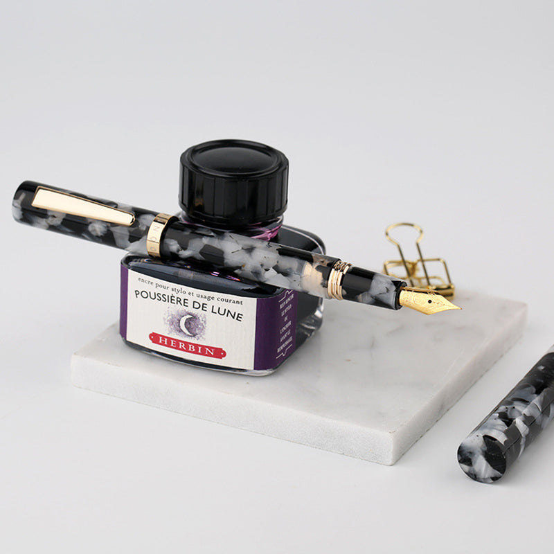 Moonman N2 Short Office Stationery Vacuum Filling Mini Fine Nib Fountain Pen Practise Device Smooth Home Study Supplies Non-Slip