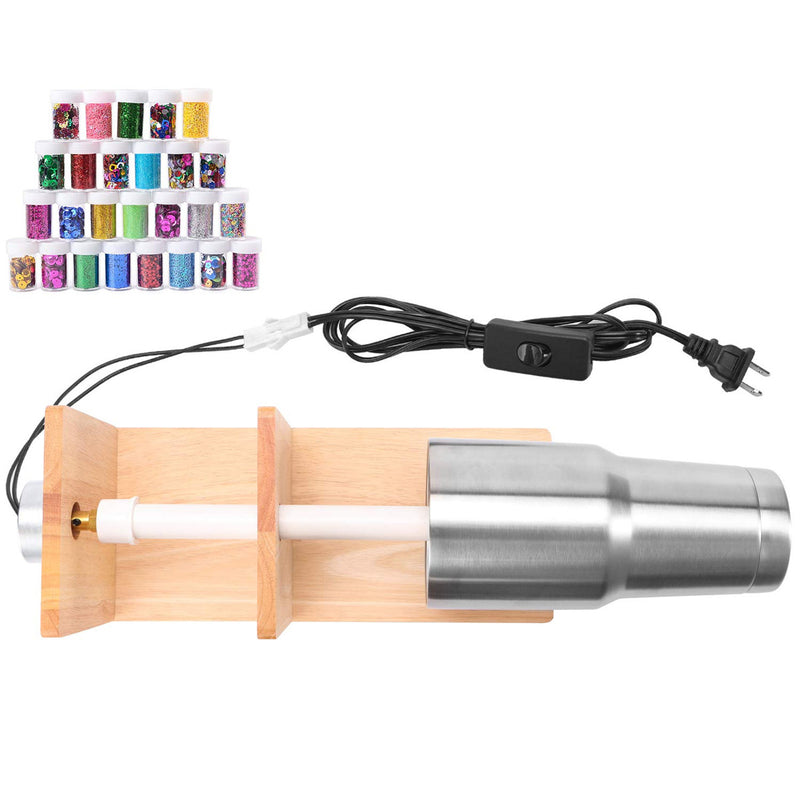 AC 100-127V 4W Rotating Cup Turner Manual Cuptisserie Epoxy Glitter Tumbler Assembled DIY Machine with Motor