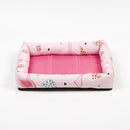 Loskii Summer Pet Cooling Mat Dog Mats Pet Bed for Puppy Teddy Cushion House