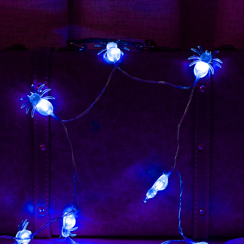 KCASA 2M 20 LED Halloween Spider String Lights LED Fairy Lights for Festival Christmas Halloween