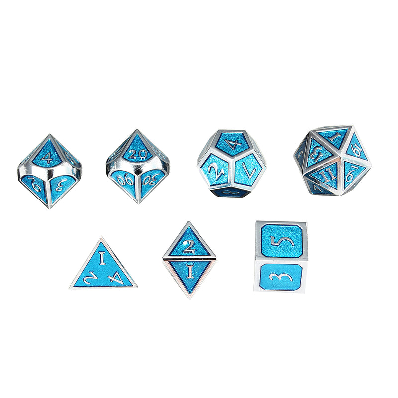 Multisided Dices Solid Metal Heavy Dice Set Polyhedral Dices Role Playing Games Dice Gadget RPG