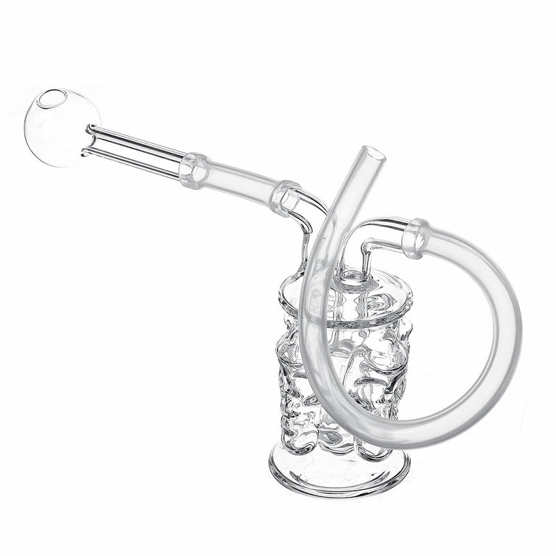 New Glass H ookah Pipes Craft Mini Four-sided Four Skulls Small H ookah Glass Skull