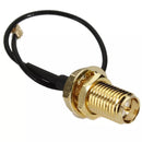 4Pcs DANIU 10cm PCI U.FL / IPX to RP-SMA Female Jack Pigtail Cable Wire