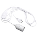 E27 US Plug-In Hanging Pendant Light Fixture Lamp Bulb Socket Cord Wire/ Switch
