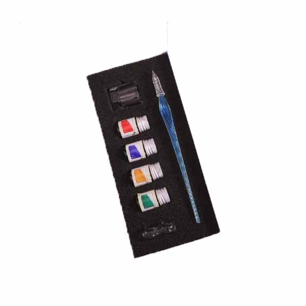 Threaded Glass Signature Pen Simple Pen Ballpoint Pen Glass Enamel Seven Piece Suit