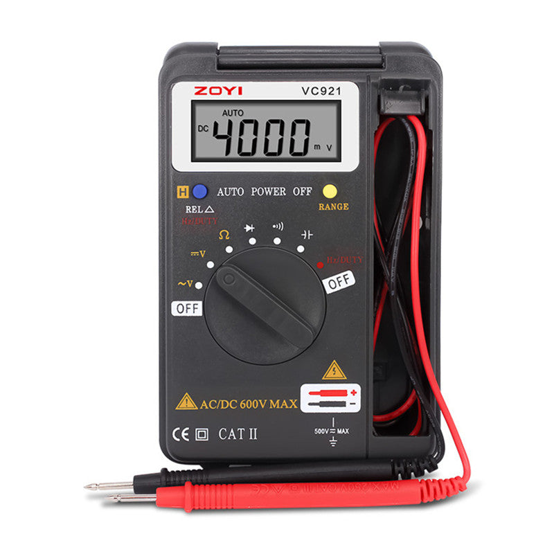 ZOYI VC921 Mini Multimeter Pocket Tester Portable Digital Autoranging 4000 Counts AC DC Voltmeter Ohm Capacitance Meter Mini