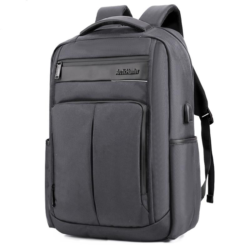 ARCTIC HUNTER B00121C 18 Inch Laptop Backpack USB Charging Laptop Bag Mens Shoulder Bag Business Casual Travel Backpack Korean Style Backpack