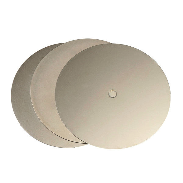 3pcs 8 Inch Diamond Coated Flat Lap Wheel 600/1200/2000 Grit Lapidary Grinding Polishing Wheel
