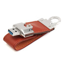 8/16/32GB Portable Leather Mirco USB2.0 OTG Flash Drive U Disk