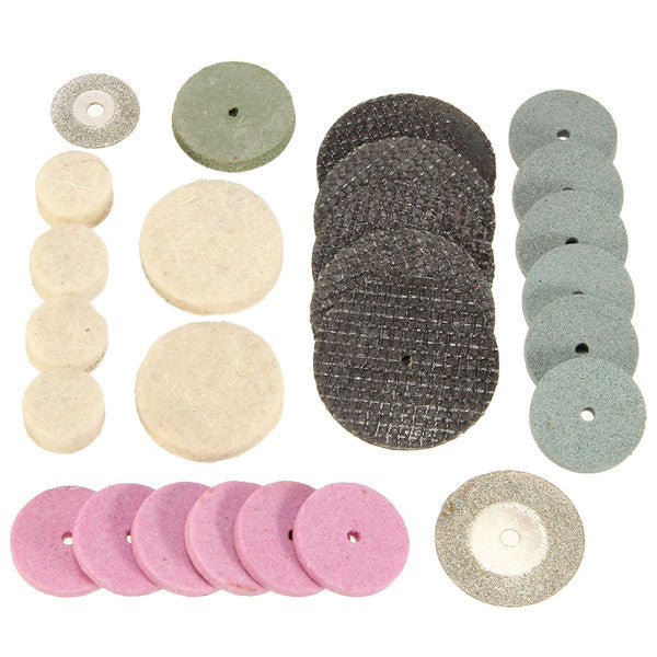 166pcs 1/8 Inch Shank Rotary Tool Accessories Set Polshing Tool Grinding Brush Polishing Wheel