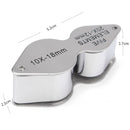 Jewellers Loupe Magnifier 20x 10x Magnifying Glass Eye Triplet Twin Lens Lense