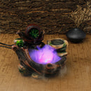 Resin Rockery Water Fountain LED Lights Atomization Home Office Desktop Decorations
