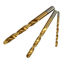Drillpro 19pcs 1.0-10.0mm HSS Titanium Coated Twist Drill Bit Set for Metal Wood Drilling