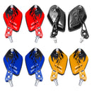 8/10mm Universal Motorcycle Motorbike Scooter Rear View Side Back Mirrors