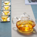 Heat-resistant Glass Teapot Filter Bubble Teapot Borosilicate Glass Flower Teapot Glass Pot