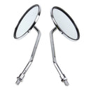 Pair Back View Motorcycle Mirrors Electric Bicycle Rearview Mirrors Moped 8mm Round
