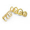 Unisex Women Men Rose Gold Plated Hip Hop Teeth Grill Top Bottom Tooth Dental Tools