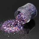 4 Pots 10ml Nail Art Glitter Powder Sheet Sequins Sparkly Colorful Christmas Iridescent Acrylic Tips