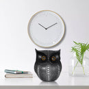 Nordic Style Minimalist Craft White Black Owls Animal Figurines Resin Miniatures Home Room Decorations