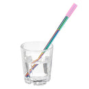 Stainless Steel Portable Reusable Collapsible Drinking Straw and Cleaning Brush