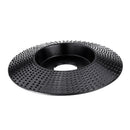 Drillpro Black 100x16/110x22mm Bevel Arc Wood Carving Disc Tungsten Carbide Shaping Disc Angle Grinding Wheel Sanding Carving Rotary Tool Abrasive Disc for Angle Grinder