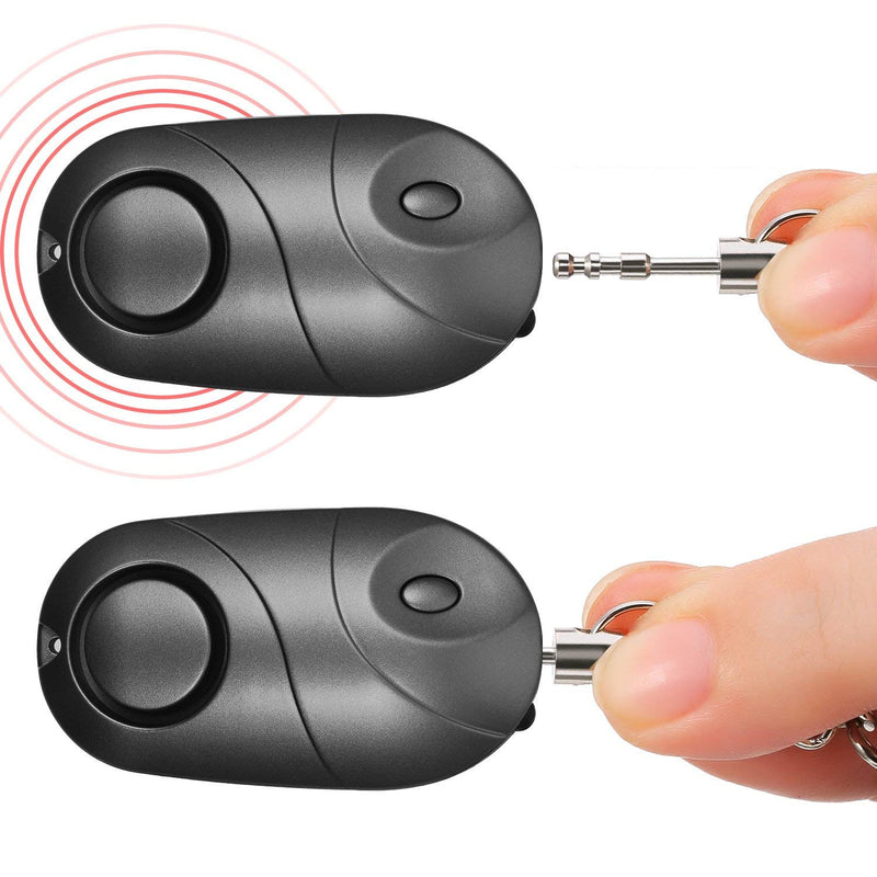 XANES ZQ-017 140db Super Loud Emergency Self Defense Personal Security Alarm Keychain Light