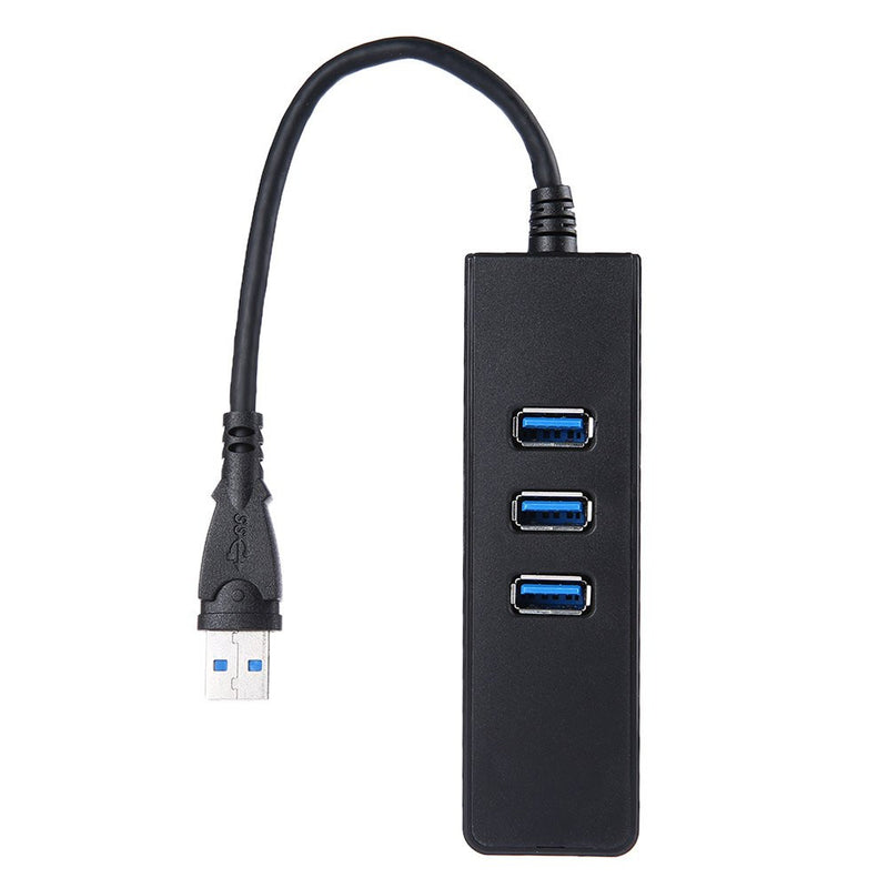USB 3.0 to 3 Port USB 3.0 Hub Adapter 10GBit/s Gigabit Ethernet for Laptop PC