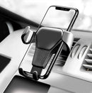 ABS Car Phone Holder Air Vent Outlet Stand Gravity Linkage Clip Mount for iPhone/Samsung/Xiaomi