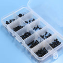 Suleve M2CH1 M2 Carbon Steel Allen Bolt 3-20mm Hex Socket Cap Screw Metric Assortment Kit 200Pcs